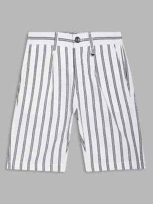 Antony Morato Boys Striped Mid-Rise Regular Shorts