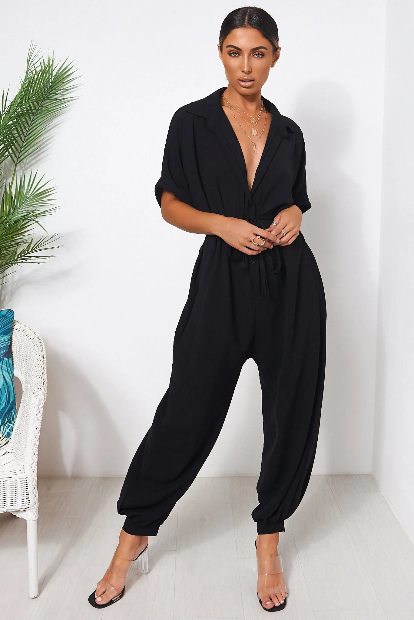 Bailey Black Wide Leg Jumpsuit