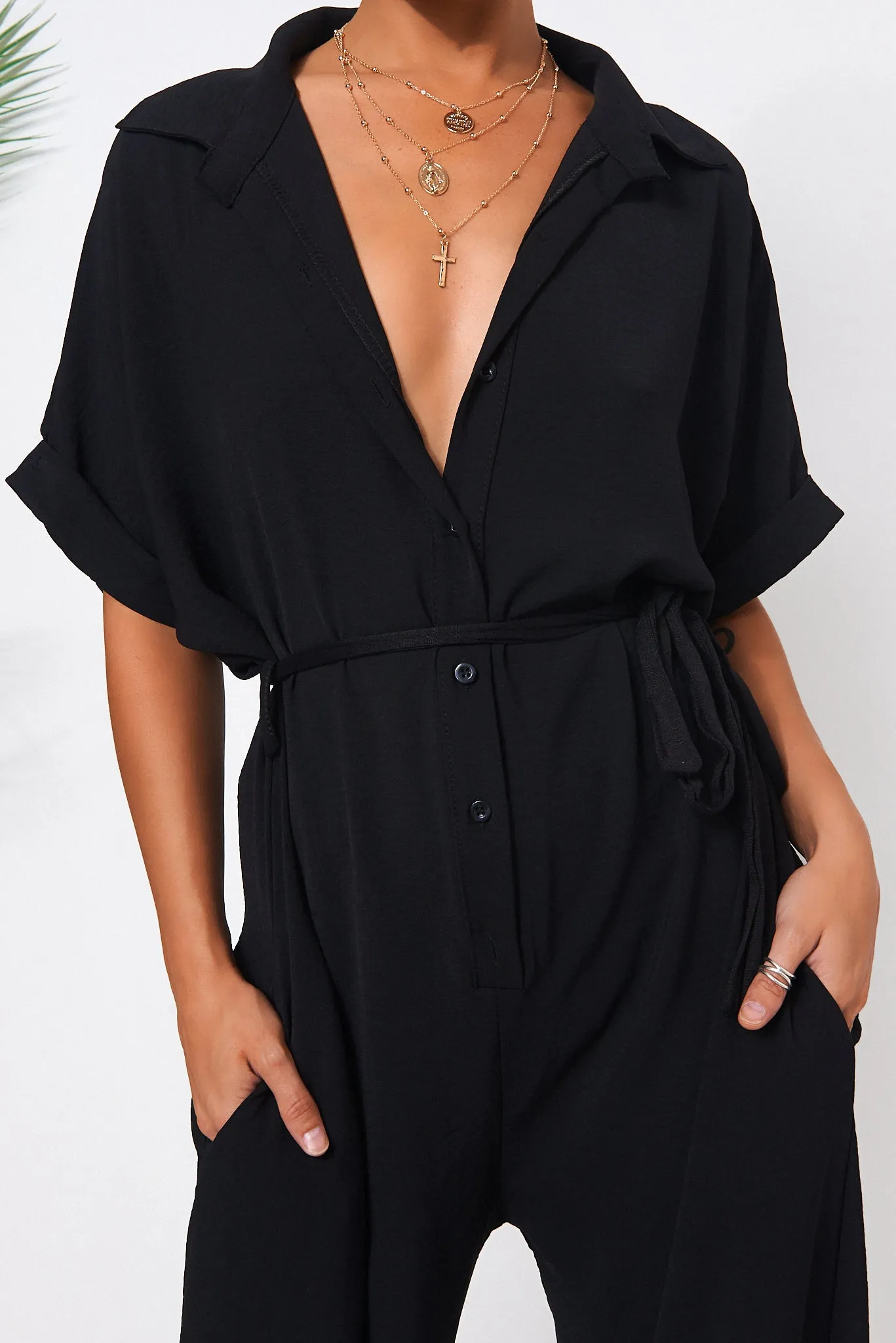 Bailey Black Wide Leg Jumpsuit