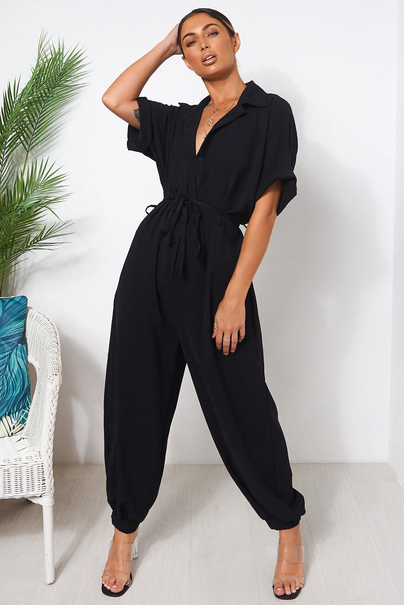 Bailey Black Wide Leg Jumpsuit
