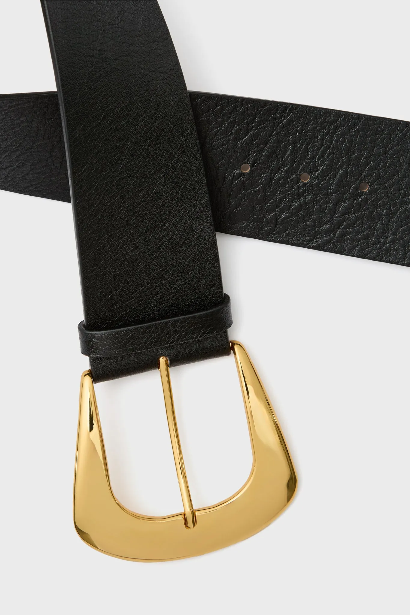 Black and Gold Matilda Napa Belt