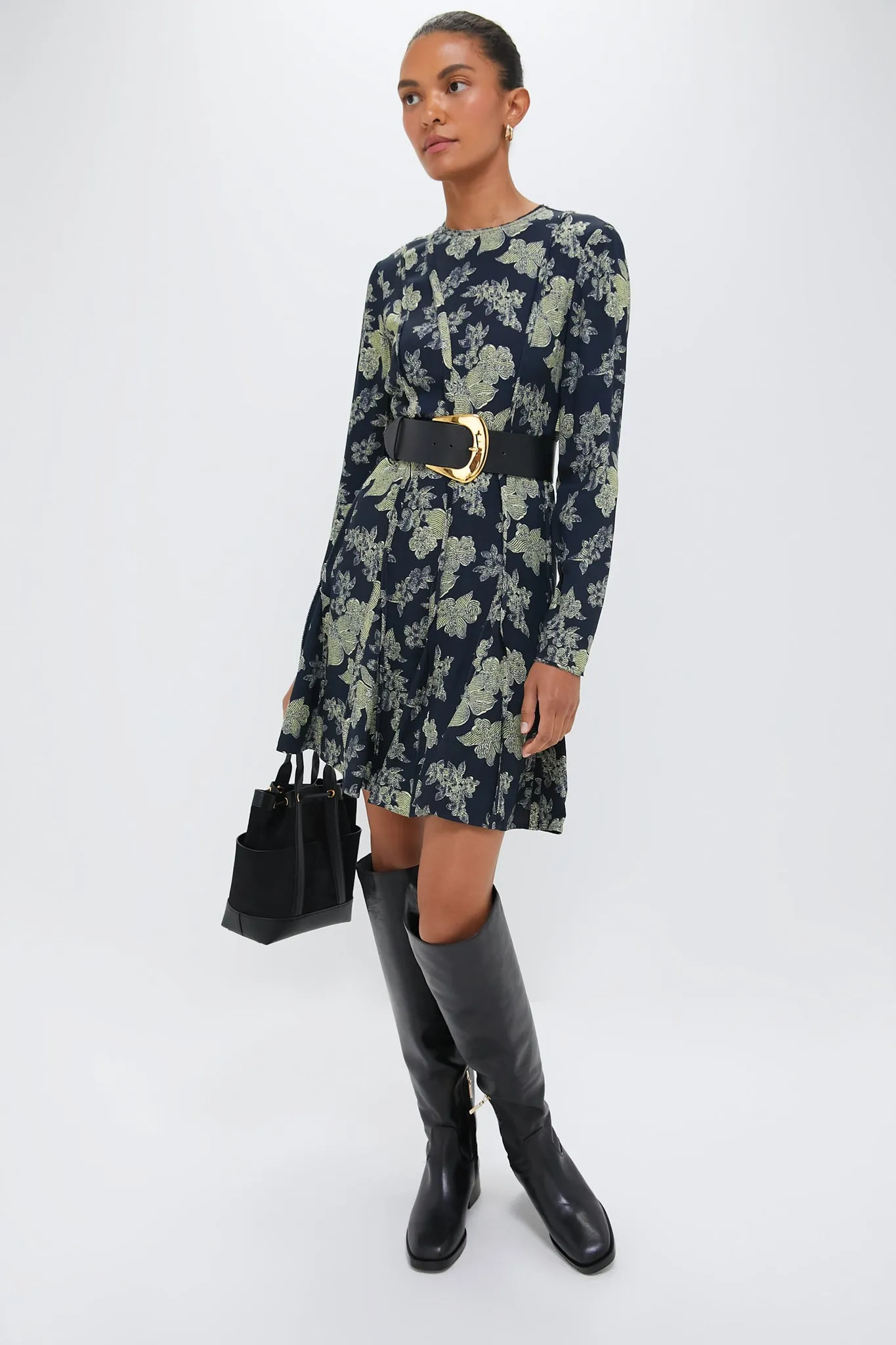 Black and Gold Matilda Napa Belt