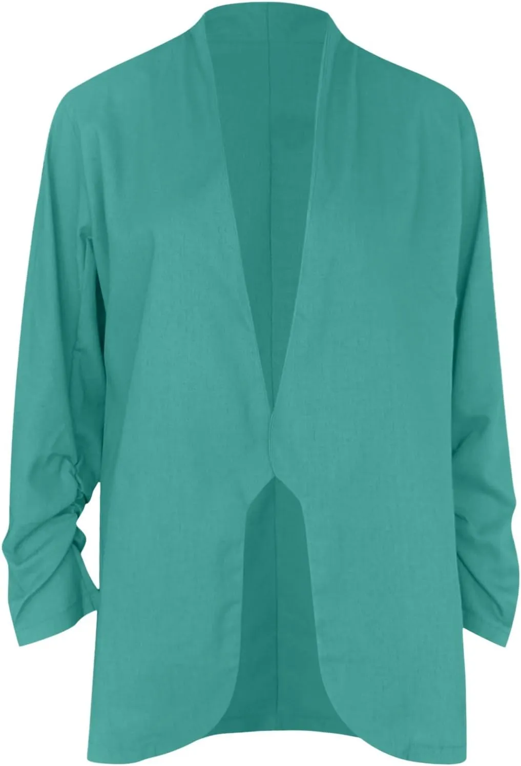 Collarless Blazer Jackets for Women Causal Ladies Blazer Buttonn Dressy Fashion Suit Loose Fit Herringbone Coat