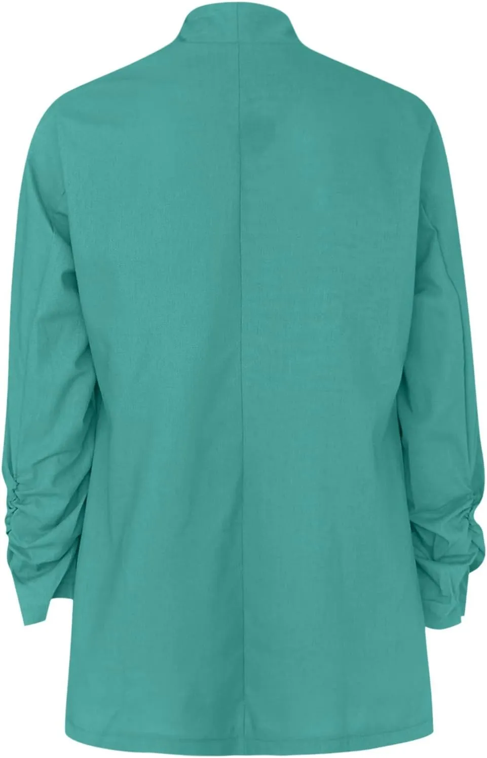 Collarless Blazer Jackets for Women Causal Ladies Blazer Buttonn Dressy Fashion Suit Loose Fit Herringbone Coat