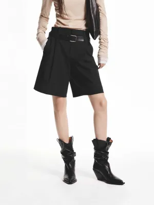 Double Waist Tailored Shorts