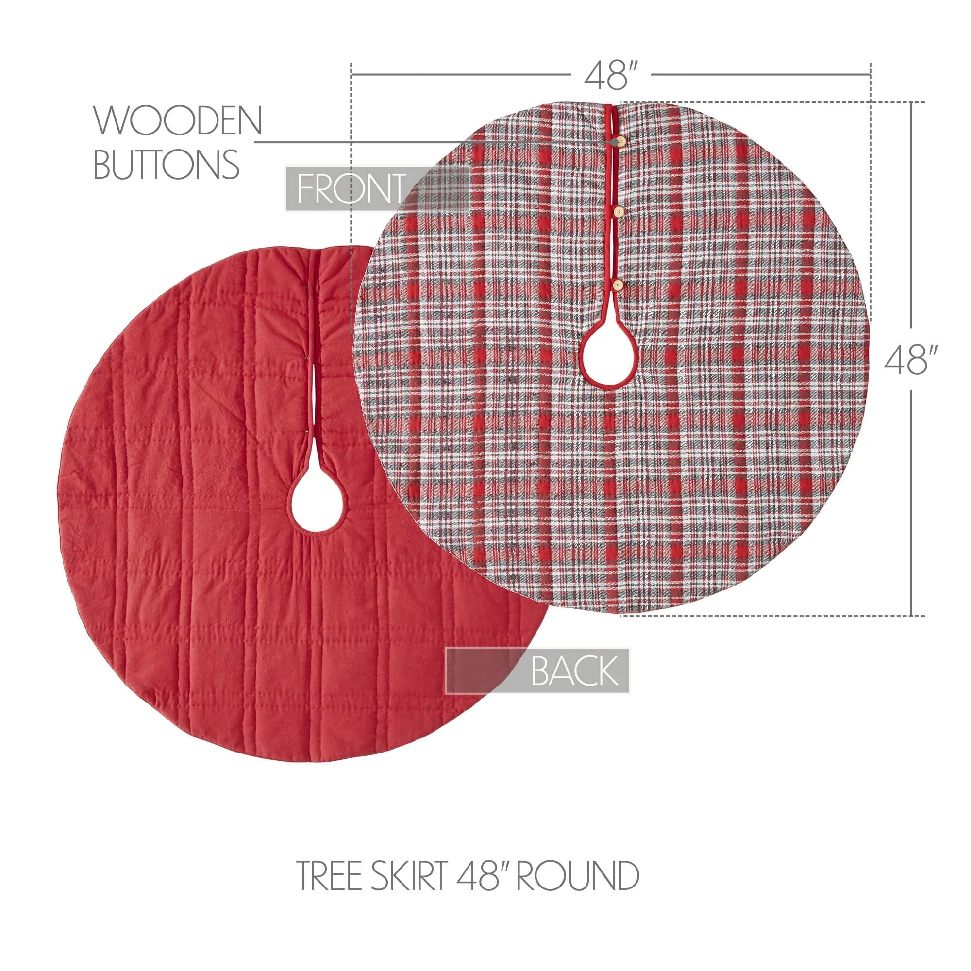 Gregor Plaid Tree Skirt 48"