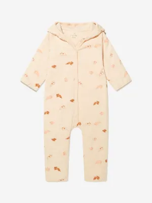 Konges Slojd Baby Girls Organic Cotton Rabbit Onesie With Hood