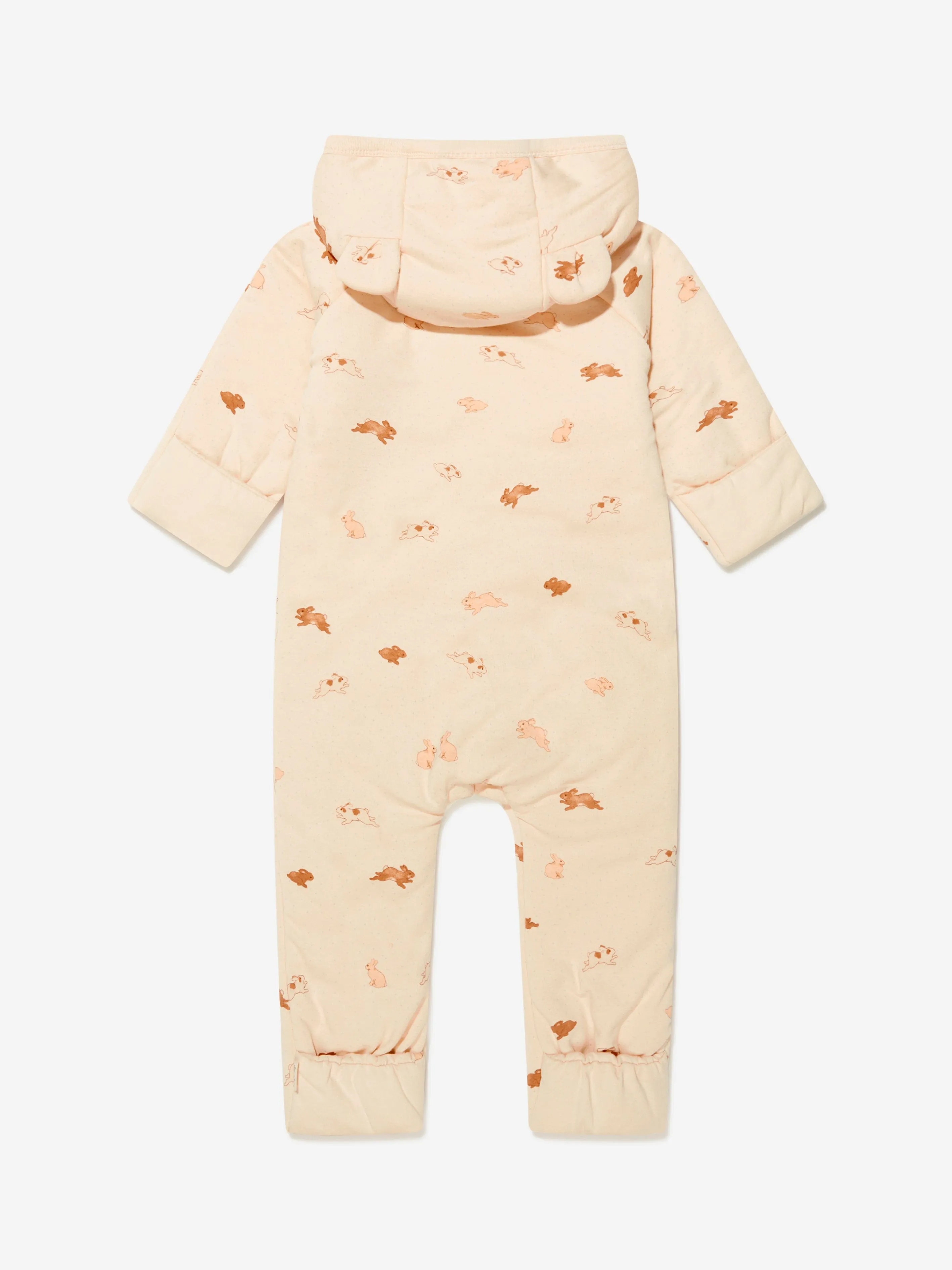 Konges Slojd Baby Girls Organic Cotton Rabbit Onesie With Hood