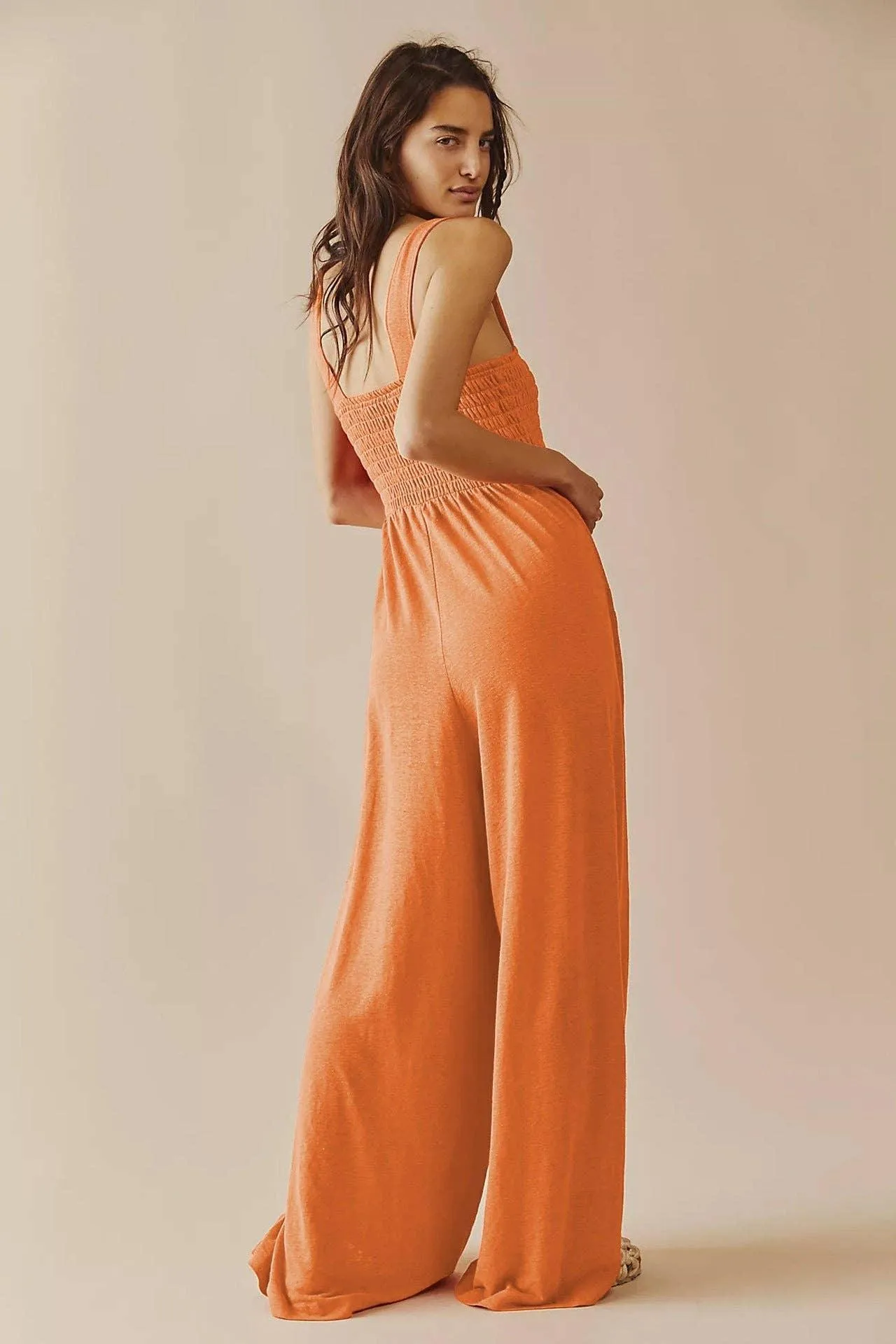 Ladies Strape Wide Leg Jumpsuits GKAX
