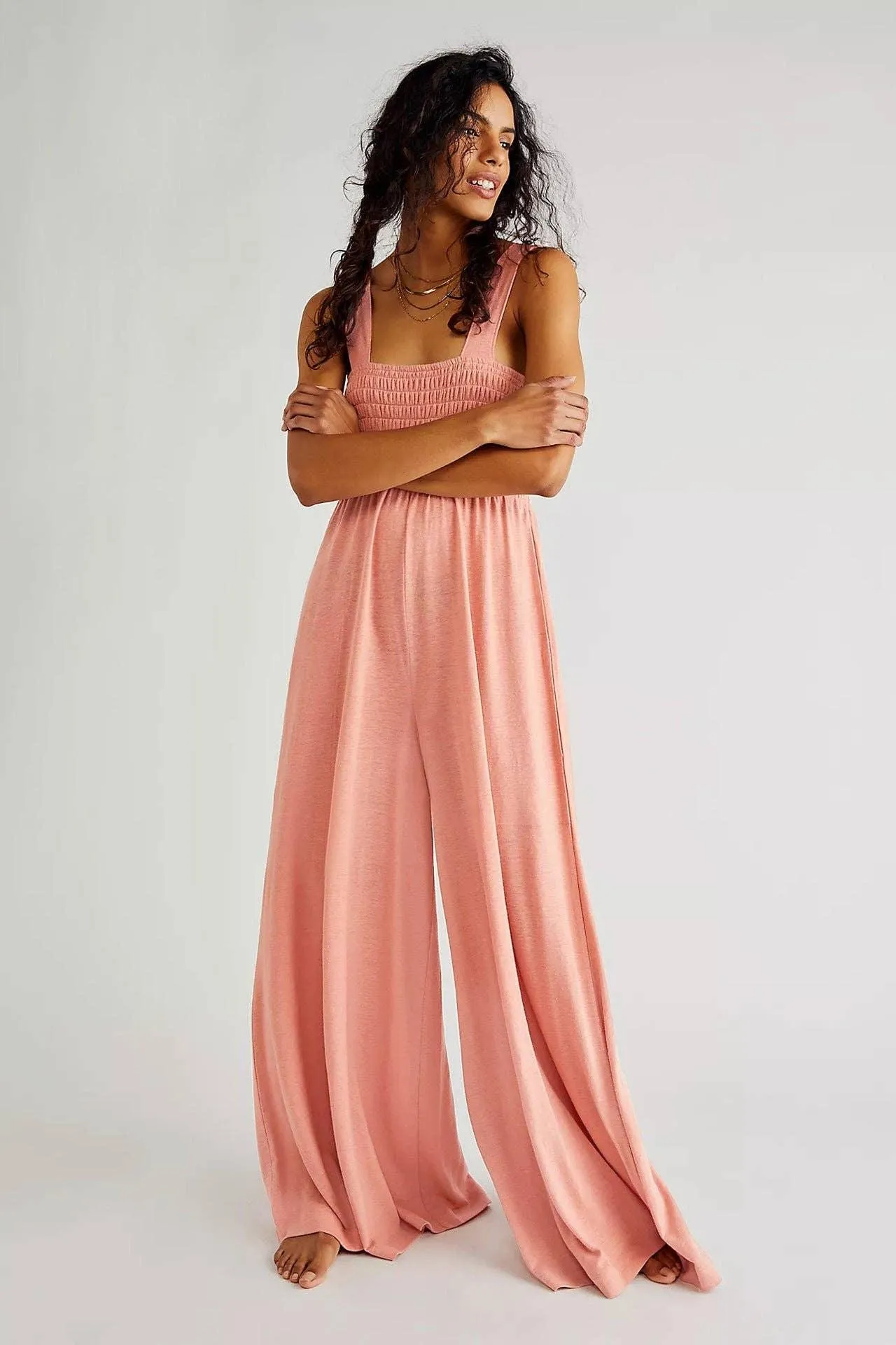 Ladies Strape Wide Leg Jumpsuits GKAX