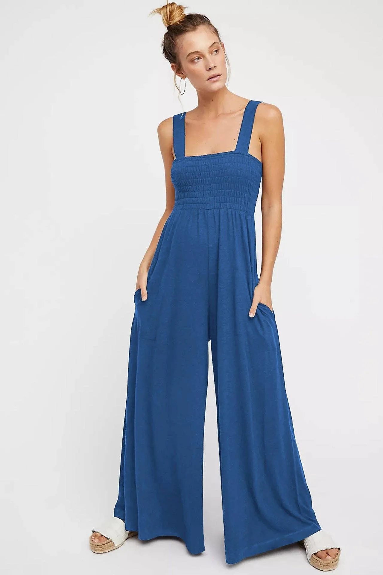 Ladies Strape Wide Leg Jumpsuits GKAX