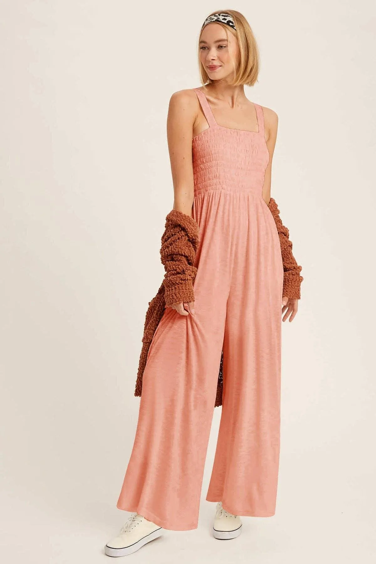 Ladies Strape Wide Leg Jumpsuits GKAX