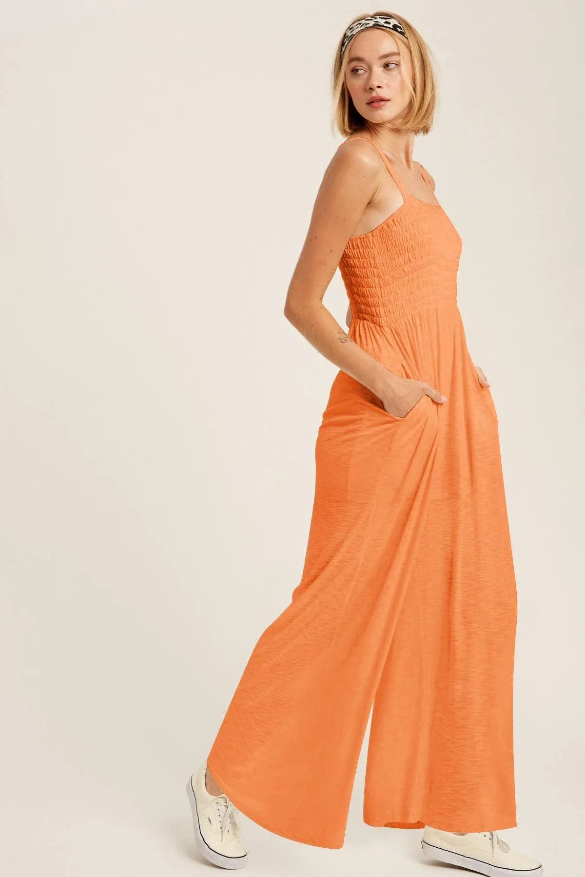 Ladies Strape Wide Leg Jumpsuits GKAX