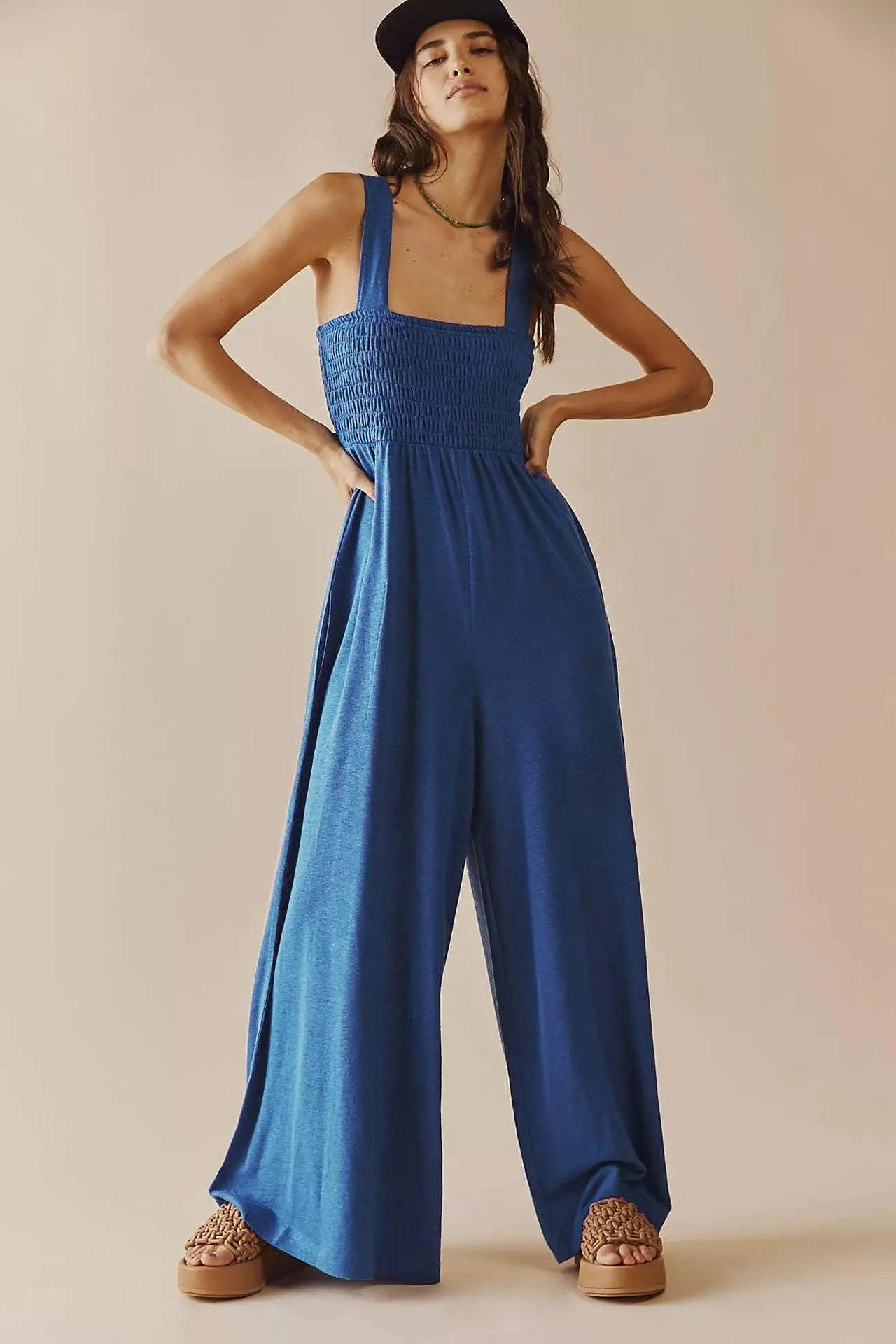 Ladies Strape Wide Leg Jumpsuits GKAX