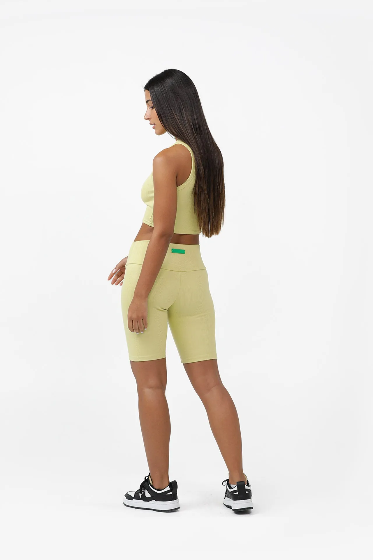Organic Cotton & Bamboo Ribbed Bikers Short