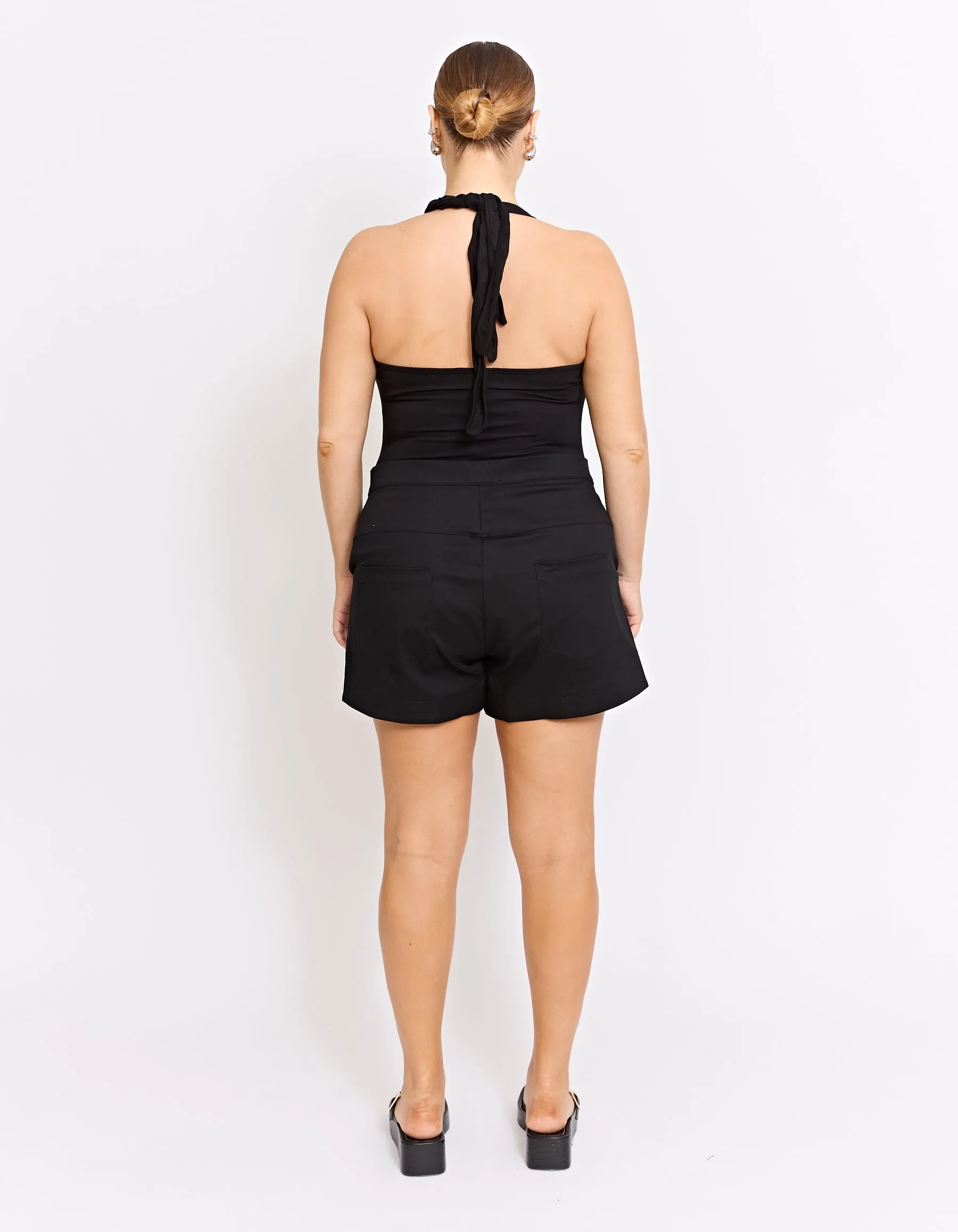 PANAMA DRILL SHORT | BLACK
