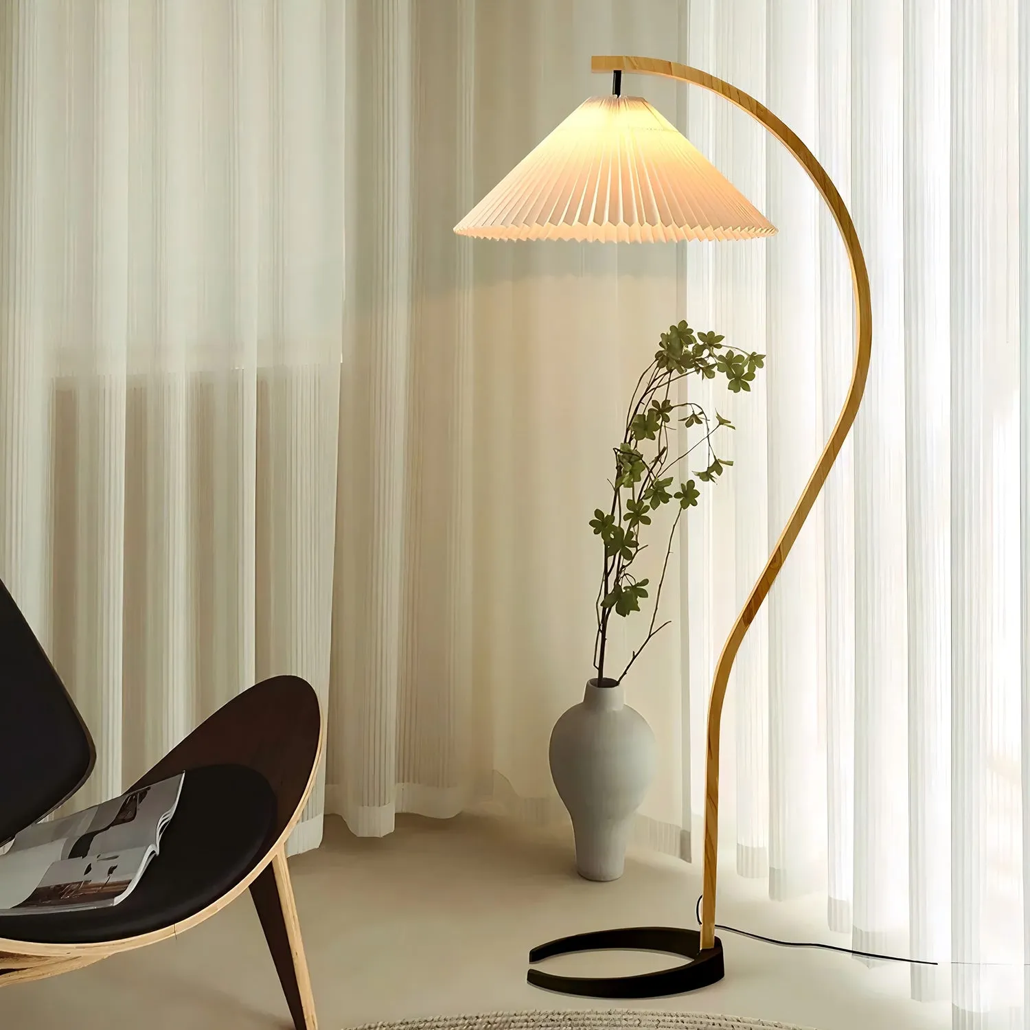 Pleated Floor Lamp