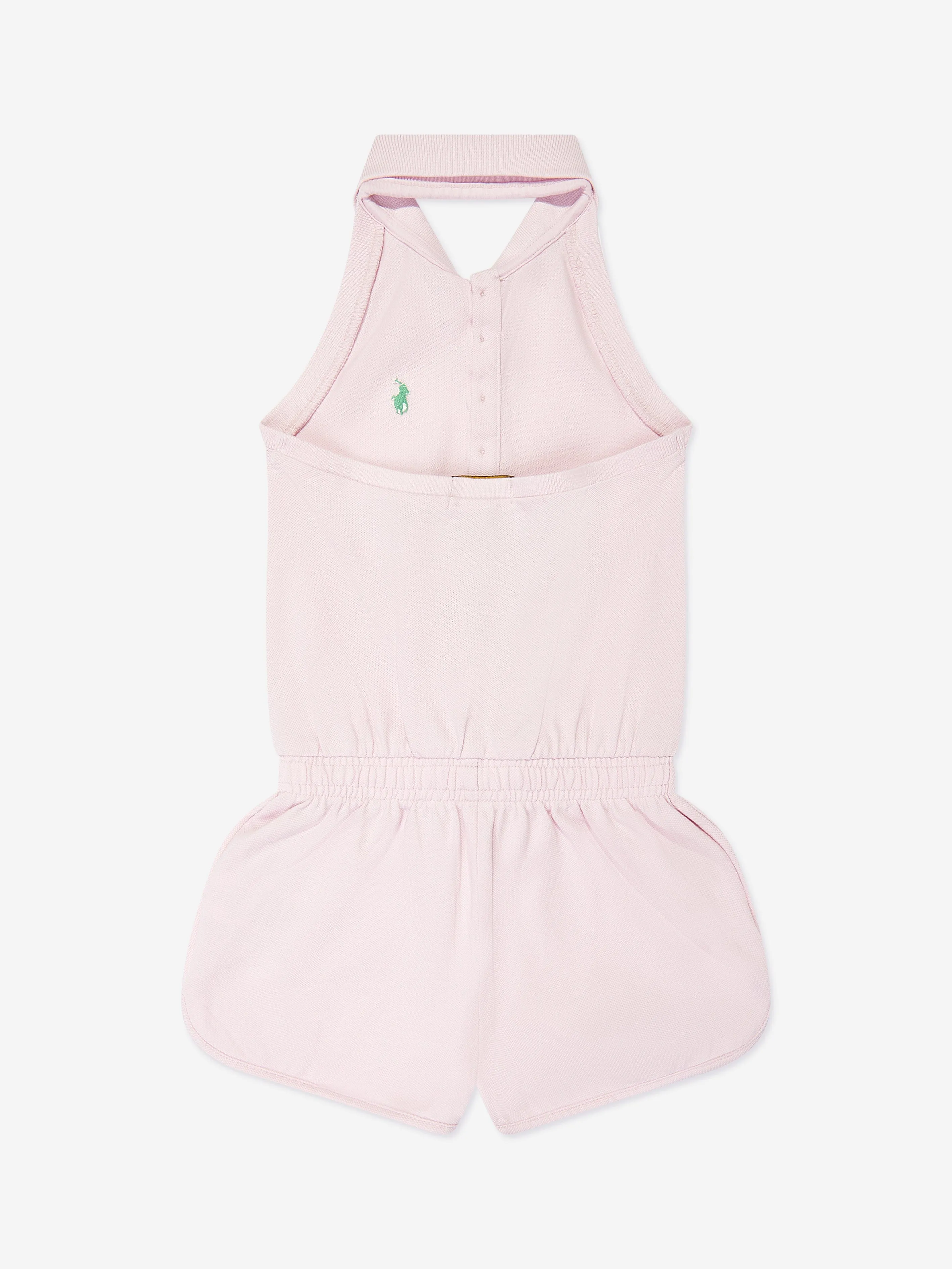 Ralph Lauren Girls Halterneck Playsuit in Pink