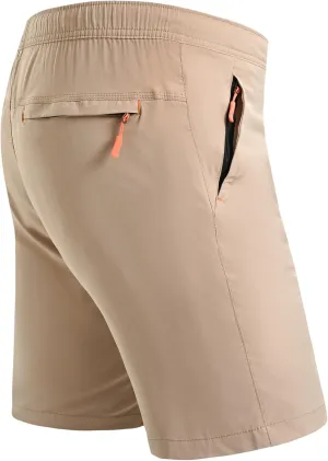 Rapoo Men's Athletic Shorts 7 Inch Inseam Water Resistant Lightweight Quick Dry Workout Shorts with Zipper Pockets