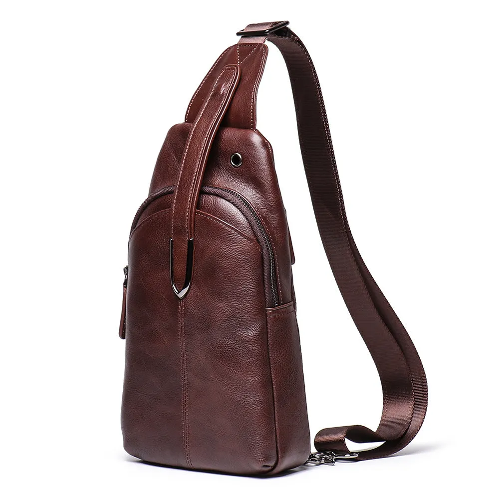 Retro Casaul Leather Chest Pack Bags L9040