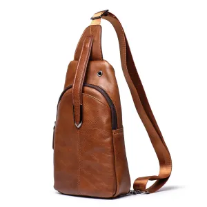 Retro Casaul Leather Chest Pack Bags L9040