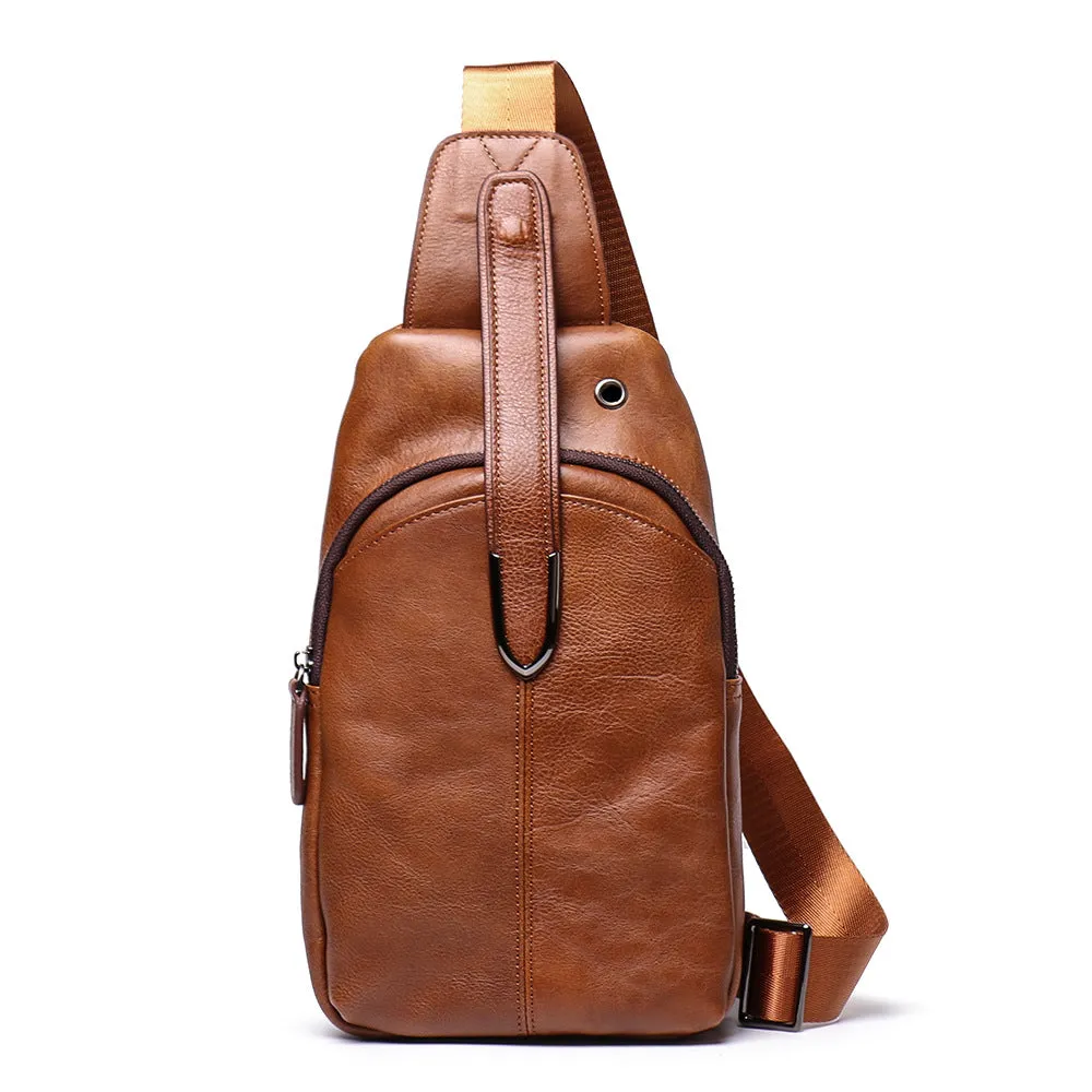 Retro Casaul Leather Chest Pack Bags L9040