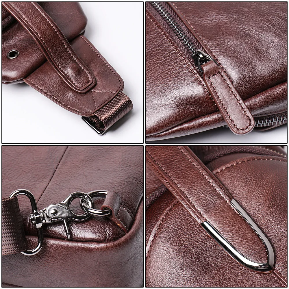 Retro Casaul Leather Chest Pack Bags L9040
