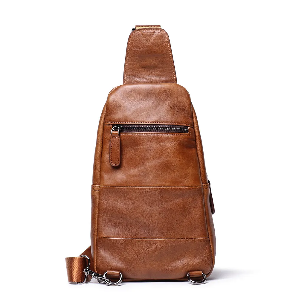 Retro Casaul Leather Chest Pack Bags L9040
