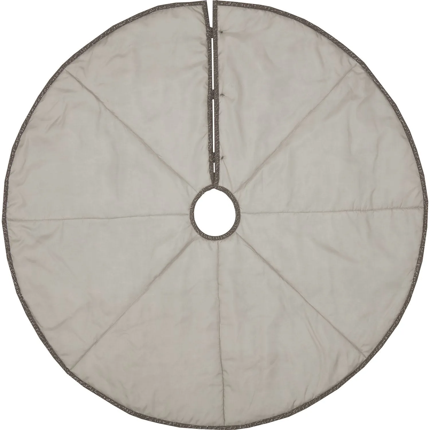 Snowflake Burlap Grey Tree Skirt 48"