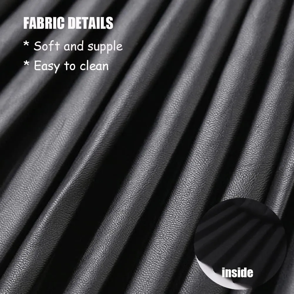 WELAKEN Pu Leather Skirts for Girls Kids & Teen & Toddler & Women Faux Leather Pleated Skirts