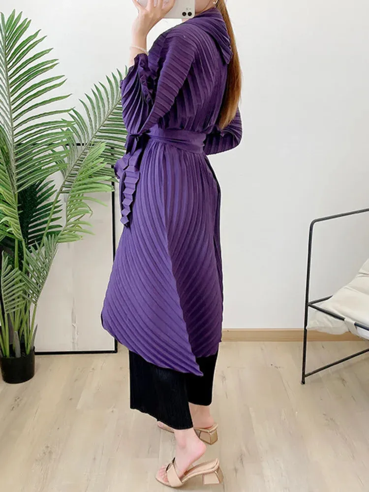 Women's Elegant Pleated Japanese Style Coat