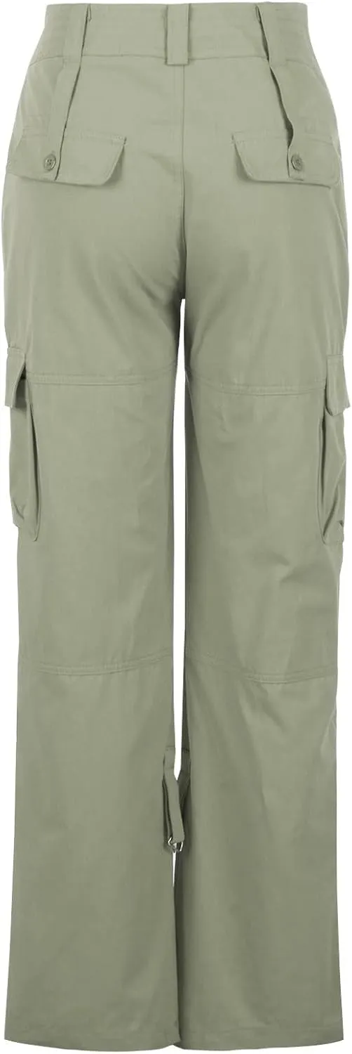 XUNRYAN Cargo Pants Women Baggy Low Waist Parachute Pants Running Joggers with Pockets Streetwear 2023 Fall Fashion Clothes